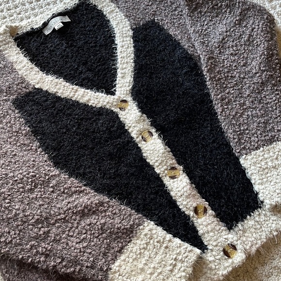 Fuzzy Love Colorblock Cardigan by Love Stitch - Picture 13 of 16